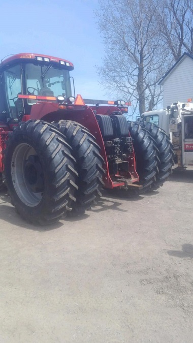 Michelin AG tires installed on tractor